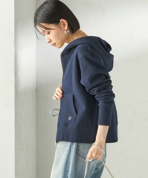 SHIPS / シップス パーカー | 《予約》〈洗濯機可能〉AZUMA 裏毛 刺繍 ジップ アップ パーカ | 詳細24