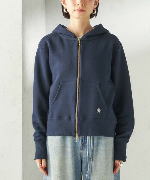 SHIPS / シップス パーカー | 《予約》〈洗濯機可能〉AZUMA 裏毛 刺繍 ジップ アップ パーカ | 詳細29