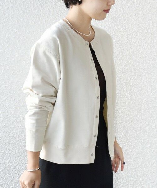 SHIPS / シップス カーディガン・ボレロ | 《予約》【SHIPS別注】TENNESSEE:〈洗濯機可能〉スナップ 釦 スウェット カーディガン | 詳細7