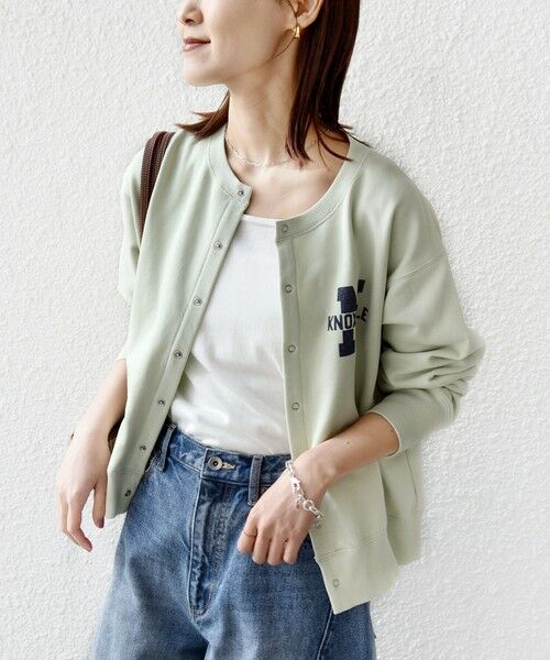 SHIPS / シップス カーディガン・ボレロ | 《予約》【SHIPS別注】TENNESSEE:〈洗濯機可能〉スナップ 釦 スウェット カーディガン | 詳細20