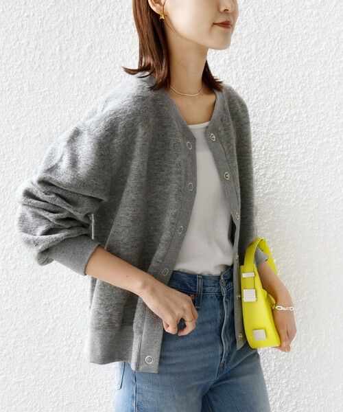 SHIPS / シップス カーディガン・ボレロ | 〈手洗い可能〉スライバー スナップ ボタン カーディガン | 詳細8