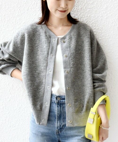 SHIPS / シップス カーディガン・ボレロ | 〈手洗い可能〉スライバー スナップ ボタン カーディガン | 詳細9