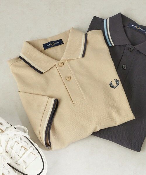 SHIPS / シップス Tシャツ | 《予約》FRED PERRY:M3600 TWIN TIPPED POLO（ベージュ）