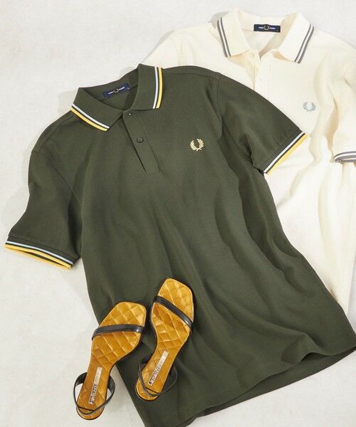 SHIPS / シップス Tシャツ | 《予約》FRED PERRY:M3600 TWIN TIPPED POLO（オリーブ）