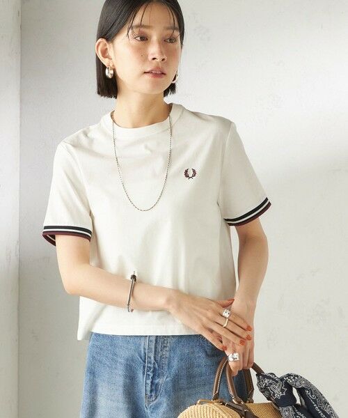 SHIPS / シップス Tシャツ | 《予約》FRED PERRY:G2162 TIPPED T SHIRT（ホワイト）