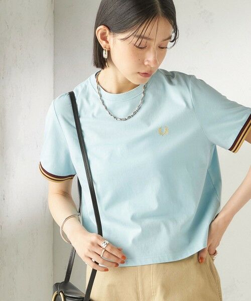 SHIPS / シップス Tシャツ | 《予約》FRED PERRY:G2162 TIPPED T SHIRT（ライトブルー）