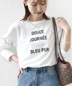 SHIPS / シップス カットソー | 《予約》ロング スリーブ プリント TEE