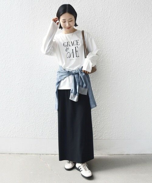 SHIPS / シップス カットソー | 《予約》ロング スリーブ プリント TEE | 詳細1