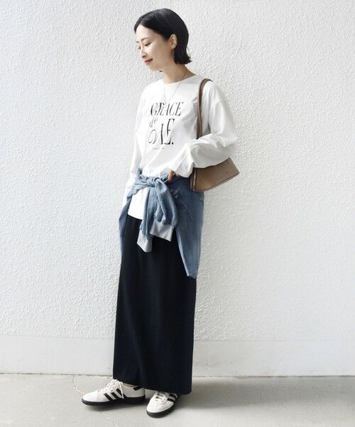 SHIPS / シップス カットソー | 《予約》ロング スリーブ プリント TEE | 詳細2