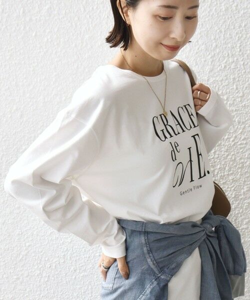 SHIPS / シップス カットソー | 《予約》ロング スリーブ プリント TEE | 詳細5