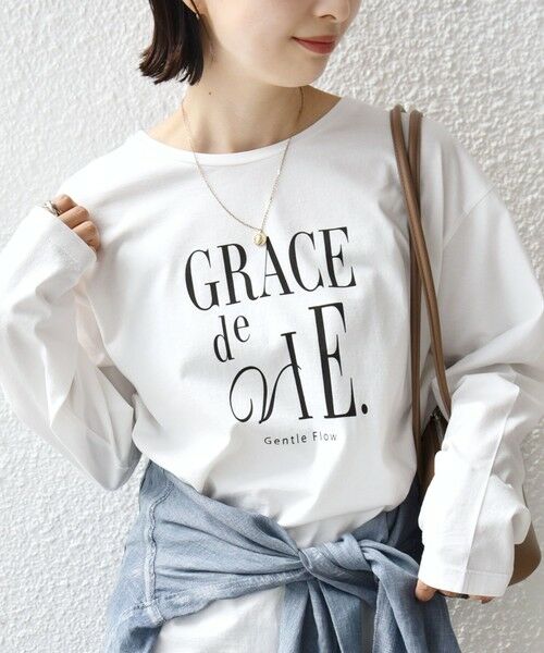 SHIPS / シップス カットソー | 《予約》ロング スリーブ プリント TEE | 詳細6