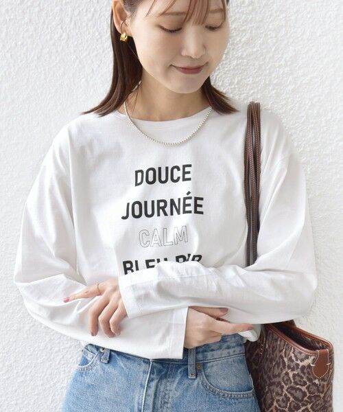 SHIPS / シップス カットソー | 《予約》ロング スリーブ プリント TEE | 詳細1