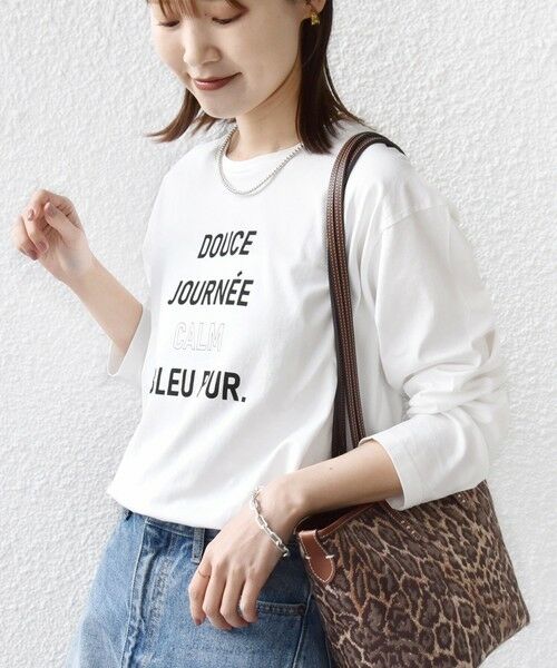 SHIPS / シップス カットソー | 《予約》ロング スリーブ プリント TEE | 詳細2
