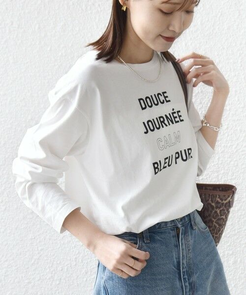 SHIPS / シップス カットソー | 《予約》ロング スリーブ プリント TEE | 詳細3