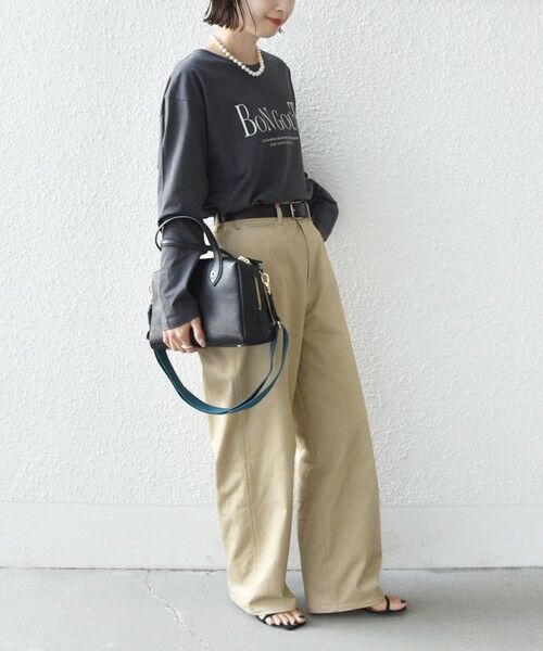 SHIPS / シップス カットソー | 《予約》ロング スリーブ プリント TEE | 詳細9