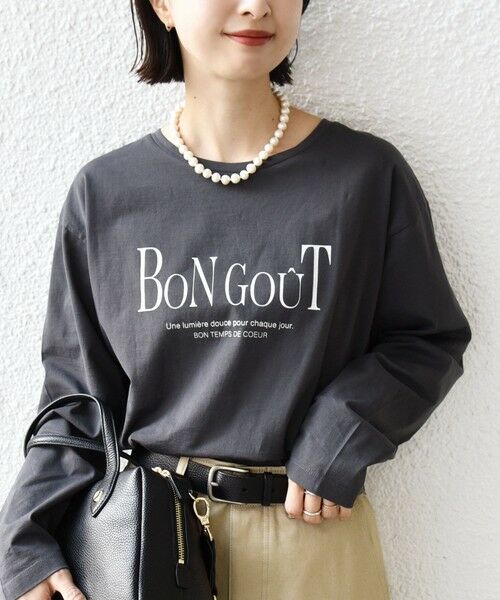 SHIPS / シップス カットソー | 《予約》ロング スリーブ プリント TEE | 詳細10