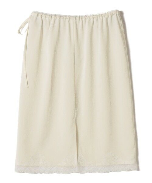 SHIPS / シップス ミニ・ひざ丈スカート | 《予約》〈洗濯機可能〉ダル サテン 裾 レース スカート | 詳細12