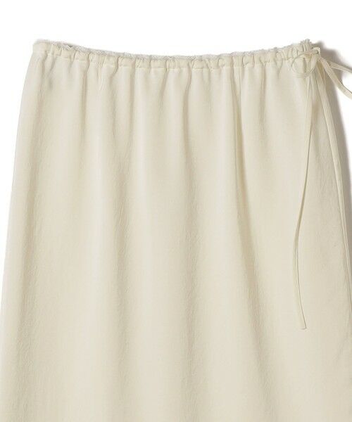 SHIPS / シップス ミニ・ひざ丈スカート | 《予約》〈洗濯機可能〉ダル サテン 裾 レース スカート | 詳細13