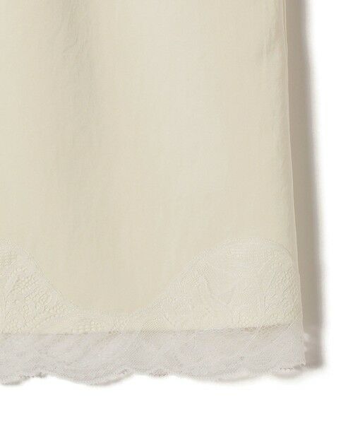 SHIPS / シップス ミニ・ひざ丈スカート | 《予約》〈洗濯機可能〉ダル サテン 裾 レース スカート | 詳細15