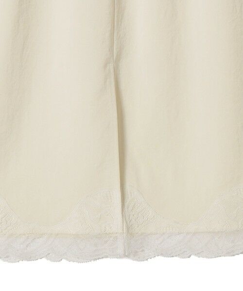 SHIPS / シップス ミニ・ひざ丈スカート | 《予約》〈洗濯機可能〉ダル サテン 裾 レース スカート | 詳細16