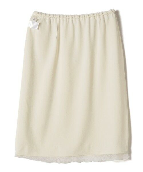 SHIPS / シップス ミニ・ひざ丈スカート | 《予約》〈洗濯機可能〉ダル サテン 裾 レース スカート | 詳細18