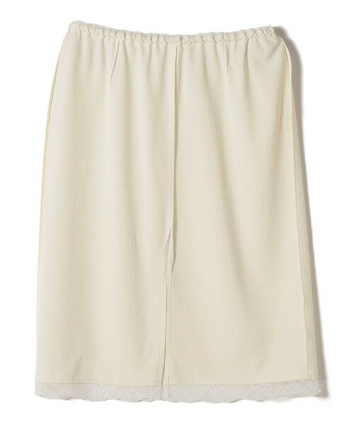 SHIPS / シップス ミニ・ひざ丈スカート | 《予約》〈洗濯機可能〉ダル サテン 裾 レース スカート | 詳細19