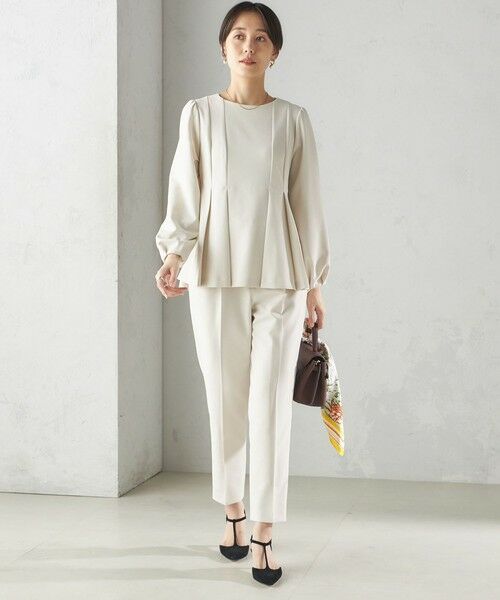 SHIPS / シップス スラックス・ドレスパンツ | 〈手洗い可能〉ダブル クロス パンツ オフホワイト（セレモニー対応可） | 詳細1