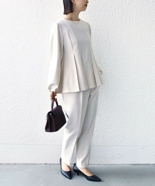 SHIPS / シップス スラックス・ドレスパンツ | 〈手洗い可能〉ダブル クロス パンツ オフホワイト（セレモニー対応可） | 詳細13