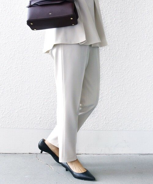 SHIPS / シップス スラックス・ドレスパンツ | 〈手洗い可能〉ダブル クロス パンツ オフホワイト（セレモニー対応可） | 詳細16