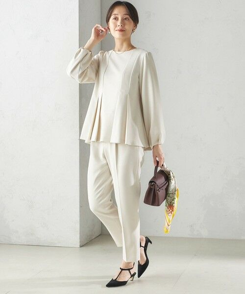 SHIPS / シップス スラックス・ドレスパンツ | 〈手洗い可能〉ダブル クロス パンツ オフホワイト（セレモニー対応可） | 詳細2