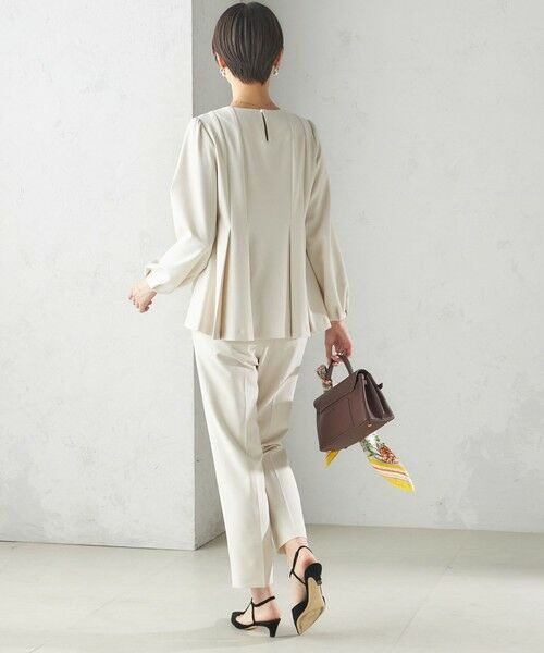 SHIPS / シップス スラックス・ドレスパンツ | 〈手洗い可能〉ダブル クロス パンツ オフホワイト（セレモニー対応可） | 詳細3