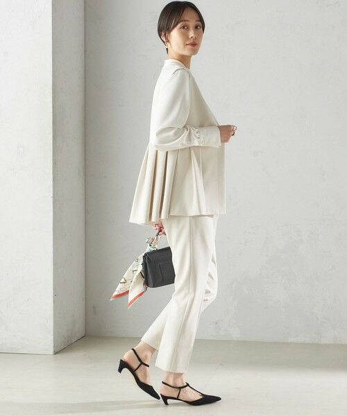 SHIPS / シップス スラックス・ドレスパンツ | 〈手洗い可能〉ダブル クロス パンツ オフホワイト（セレモニー対応可） | 詳細5