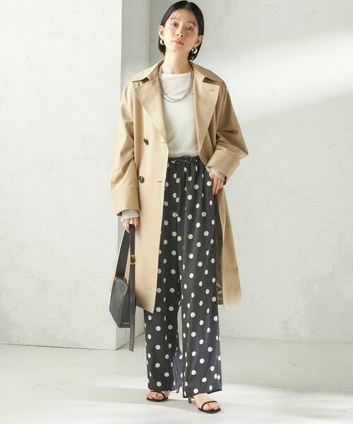 SHIPS / シップス その他パンツ | 《予約》〈手洗い可能〉ソルベ ツイル ドット ドロスト パンツ | 詳細1