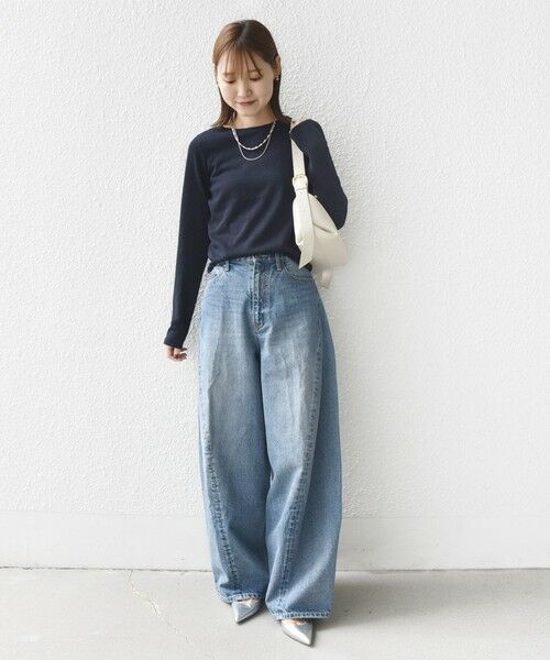 SHIPS / シップス デニムパンツ | 《予約》【SHIPS別注】BIT BLUE:バレル レック デニム パンツ | 詳細12