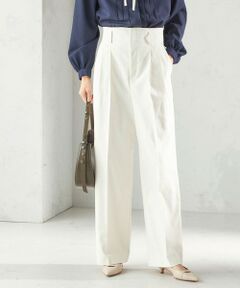 SHIPS / シップス その他パンツ | 《予約》〈UVカット・吸水速乾・手洗い可能〉綿麻混 オックス 2タック ストレート パンツ