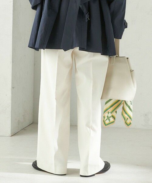 SHIPS / シップス その他パンツ | 《予約》〈UVカット・吸水速乾・手洗い可能〉綿麻混 オックス 2タック ストレート パンツ | 詳細13