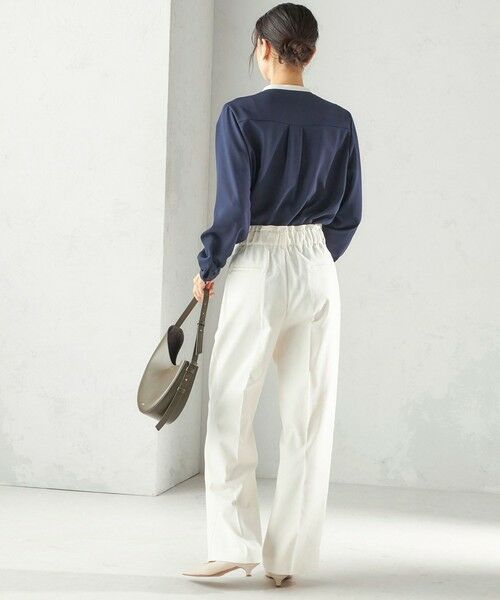 SHIPS / シップス その他パンツ | 《予約》〈UVカット・吸水速乾・手洗い可能〉綿麻混 オックス 2タック ストレート パンツ | 詳細3