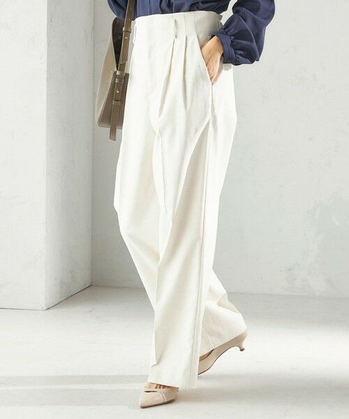 SHIPS / シップス その他パンツ | 《予約》〈UVカット・吸水速乾・手洗い可能〉綿麻混 オックス 2タック ストレート パンツ | 詳細6