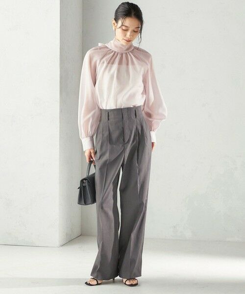 SHIPS / シップス その他パンツ | 《予約》〈UVカット・吸水速乾・手洗い可能〉綿麻混 オックス 2タック ストレート パンツ | 詳細16