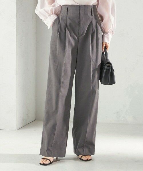 SHIPS / シップス その他パンツ | 《予約》〈UVカット・吸水速乾・手洗い可能〉綿麻混 オックス 2タック ストレート パンツ | 詳細19