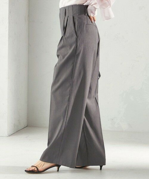 SHIPS / シップス その他パンツ | 《予約》〈UVカット・吸水速乾・手洗い可能〉綿麻混 オックス 2タック ストレート パンツ | 詳細20