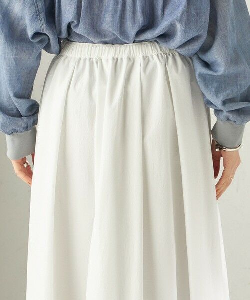 SHIPS / シップス ロング・マキシ丈スカート | 《予約》〈 接触冷感 / 撥水加工〉TEXBRID(R) タフタ ギャザー スカート | 詳細14