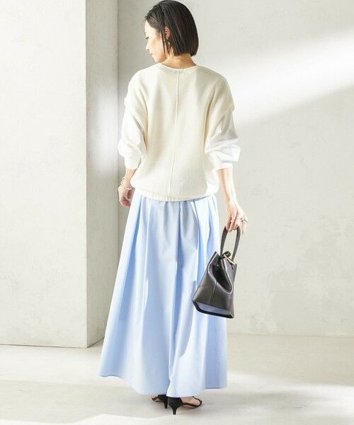 SHIPS / シップス ロング・マキシ丈スカート | 《予約》〈 接触冷感 / 撥水加工〉TEXBRID(R) タフタ ギャザー スカート | 詳細19