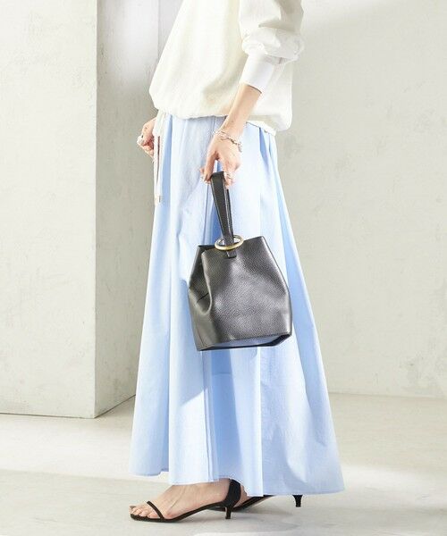SHIPS / シップス ロング・マキシ丈スカート | 《予約》〈 接触冷感 / 撥水加工〉TEXBRID(R) タフタ ギャザー スカート | 詳細21