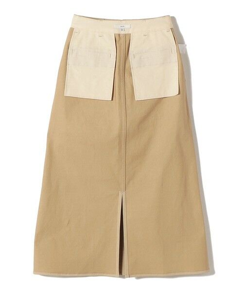 SHIPS / シップス ロング・マキシ丈スカート | 《予約》〈洗濯機可能〉ストレッチ チノ 硫化染め ステッチ スカート | 詳細18