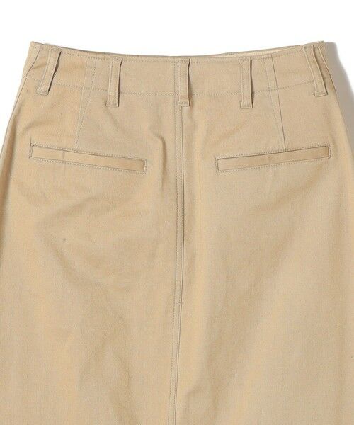 SHIPS / シップス ロング・マキシ丈スカート | 〈洗濯機可能〉ストレッチ チノ 硫化染め ステッチ スカート | 詳細25