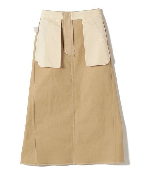 SHIPS / シップス ロング・マキシ丈スカート | 〈洗濯機可能〉ストレッチ チノ 硫化染め ステッチ スカート | 詳細26