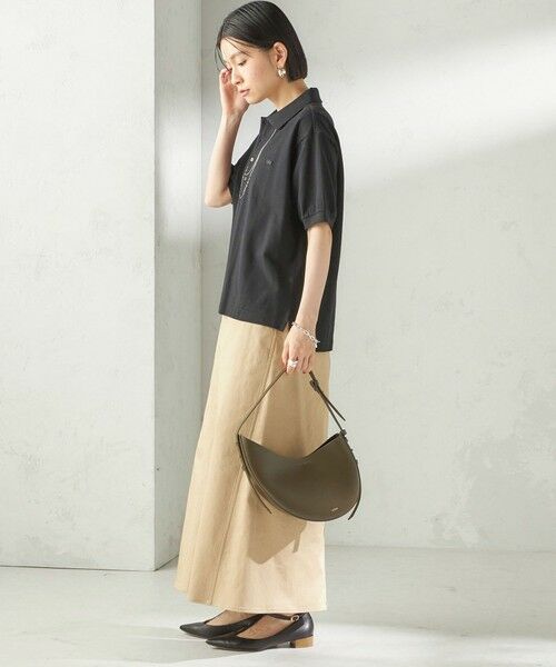 SHIPS / シップス ロング・マキシ丈スカート | 《予約》〈洗濯機可能〉ストレッチ チノ 硫化染め ステッチ スカート | 詳細3