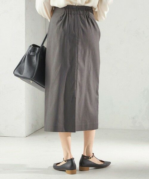 SHIPS / シップス ロング・マキシ丈スカート | 《予約》〈UVカット・吸水速乾・手洗い可能〉綿麻混 オックス ポケット タイト スカート | 詳細7
