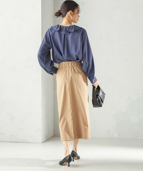 SHIPS / シップス ロング・マキシ丈スカート | 《予約》〈UVカット・吸水速乾・手洗い可能〉綿麻混 オックス ポケット タイト スカート | 詳細26